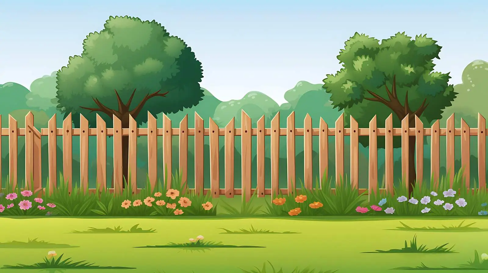 Serene Backyard Landscape — free download from Dotvec