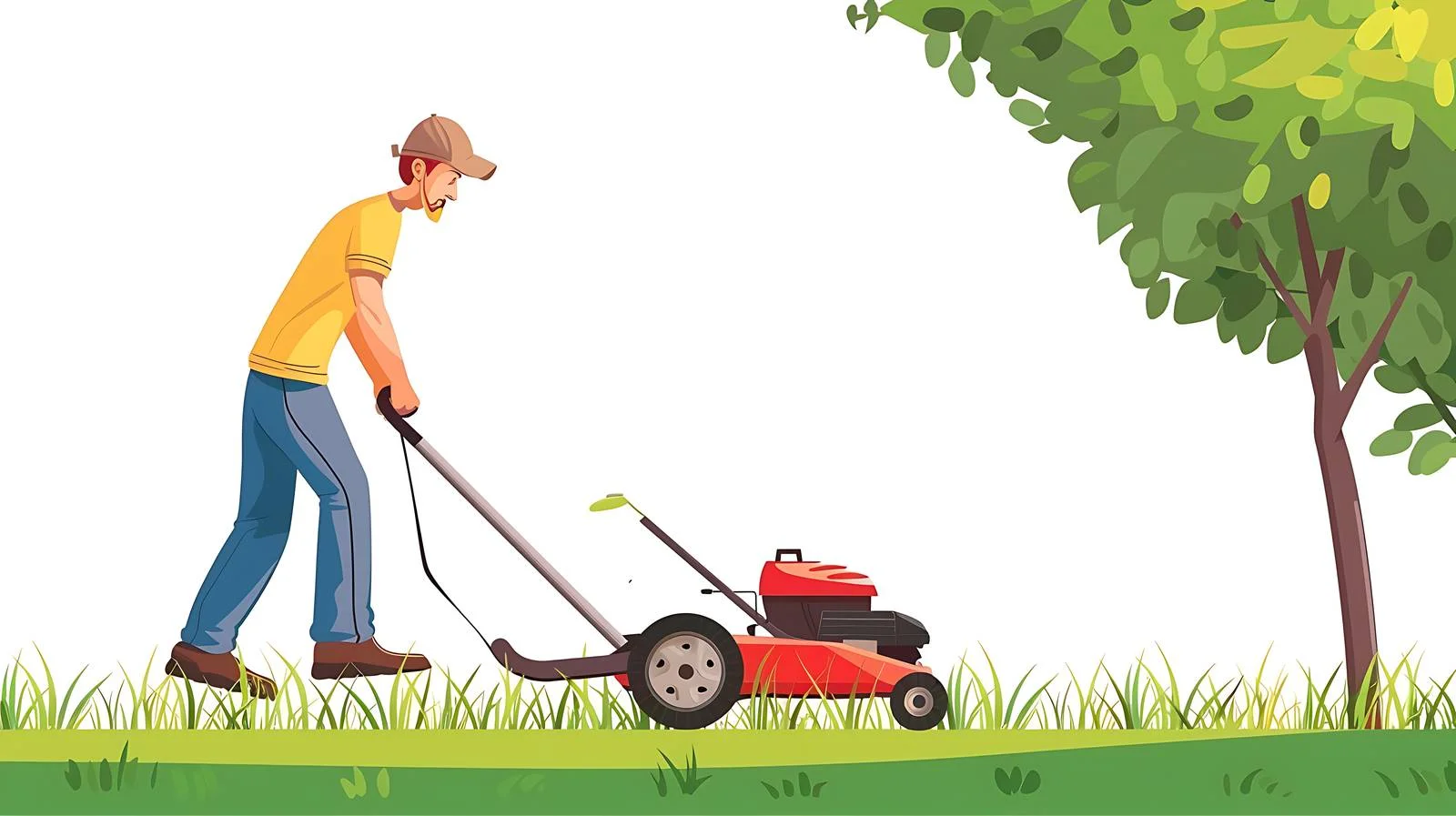 Landscape Maintenance: Lawn Mowing — free download from Dotvec