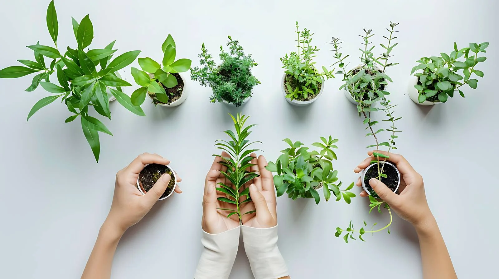 Gardeners Collecting Plants for Planning — free download from Dotvec