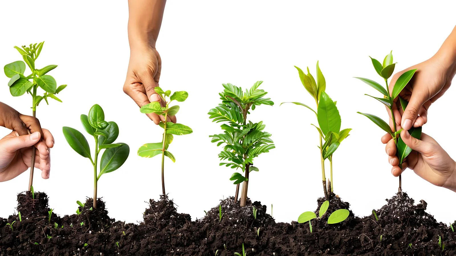 Gardening Team Collecting Plants Outdoors — free download from Dotvec