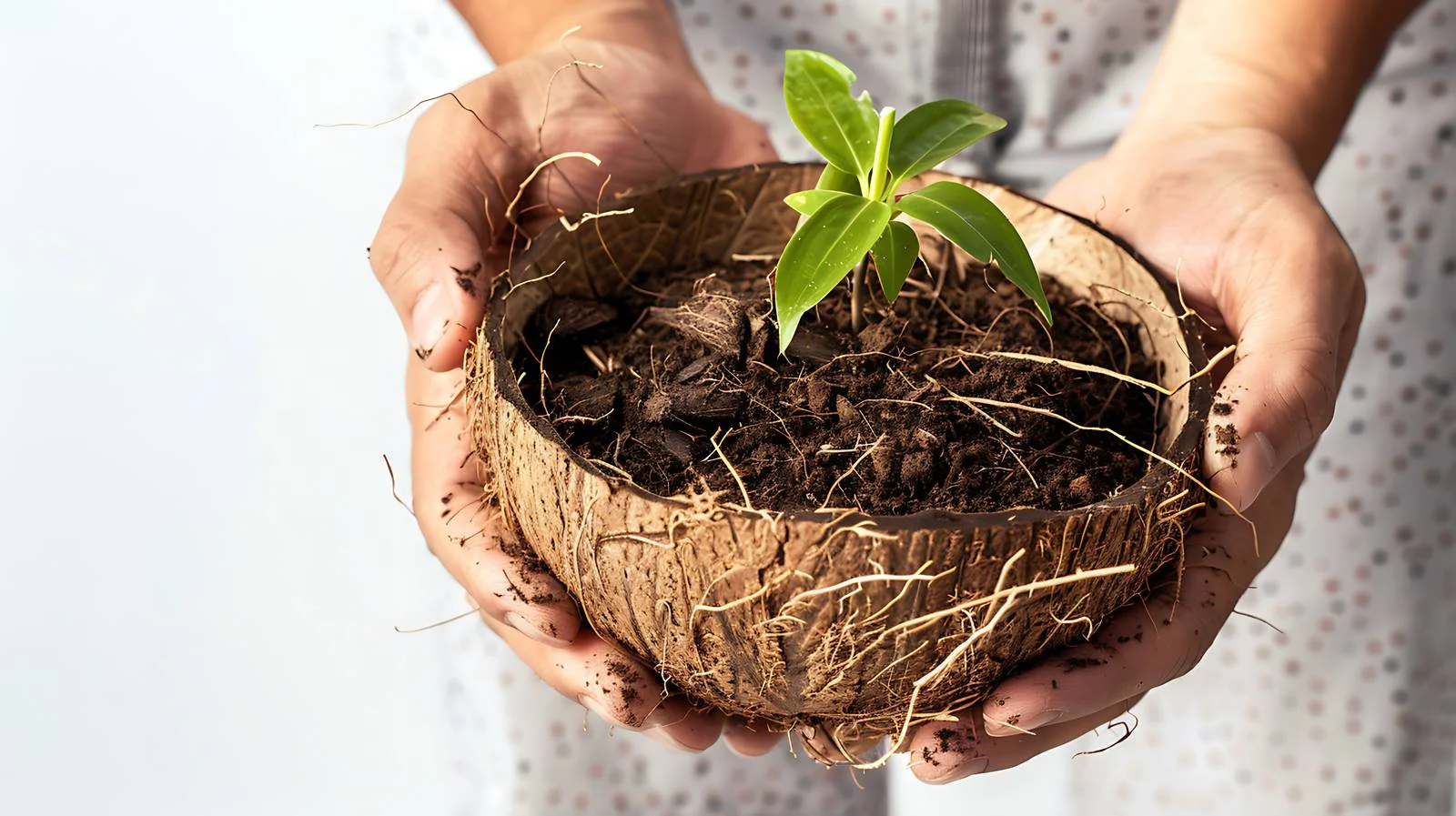 Sustainable Gardening Practices with Coconut Husks — free download from Dotvec