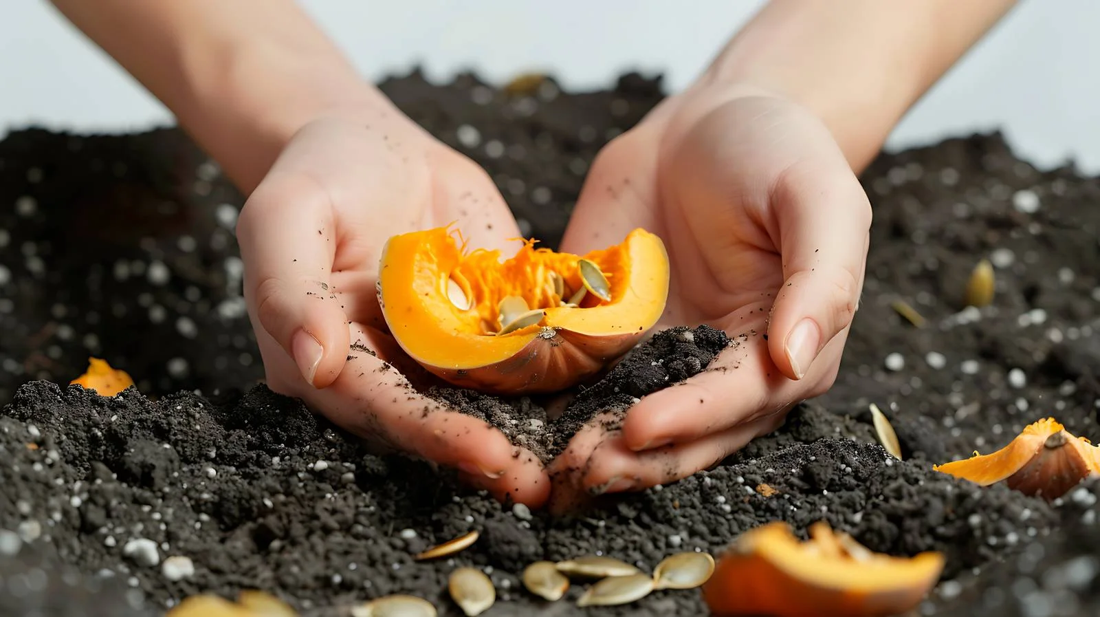 Gardeners with Pumpkin Seeds Preparation — free download from Dotvec