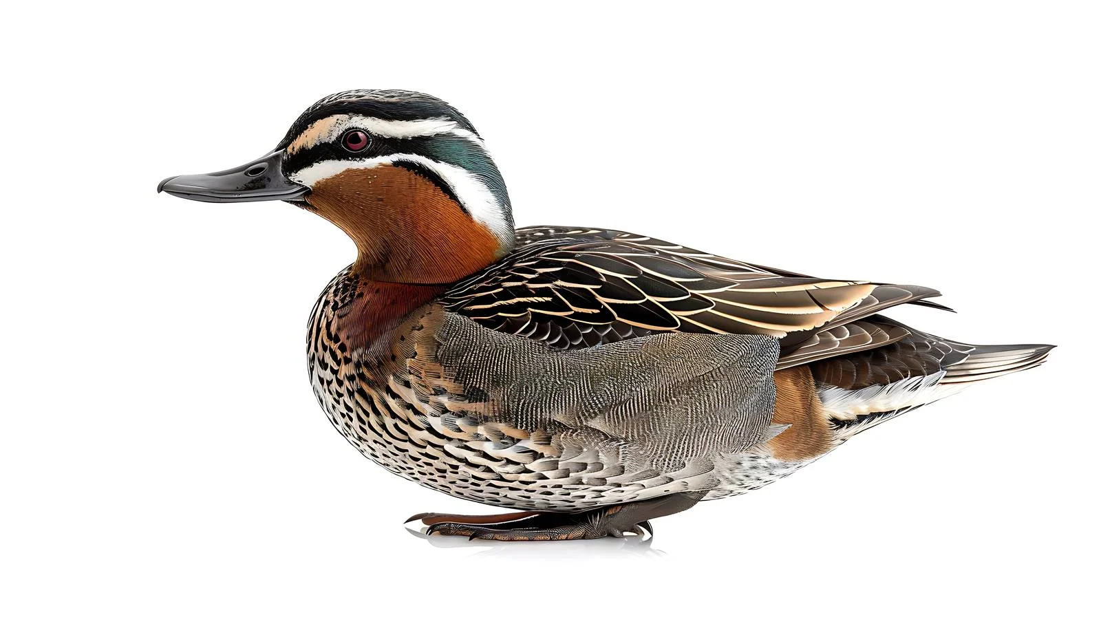 Male Garganey Bird in Close-up View — free download from Dotvec