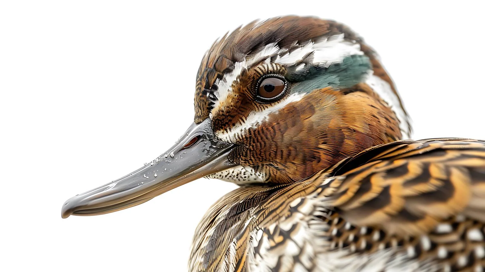 Male Garganey Bird Close-Up Portrait — free download from Dotvec