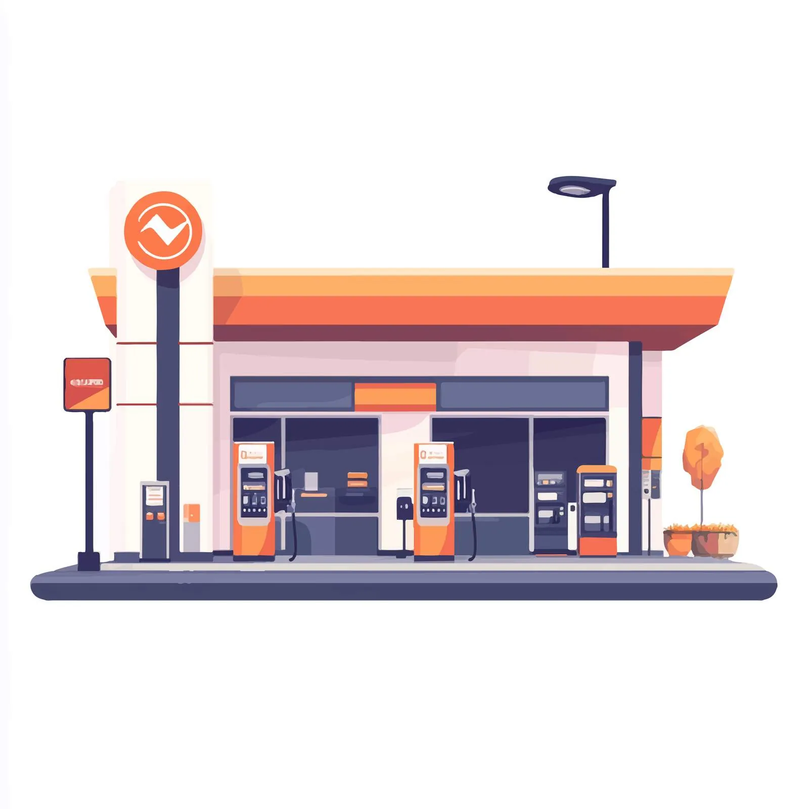 Gas and Petrol Station Exterior Design – free retailer image from Dotvec
