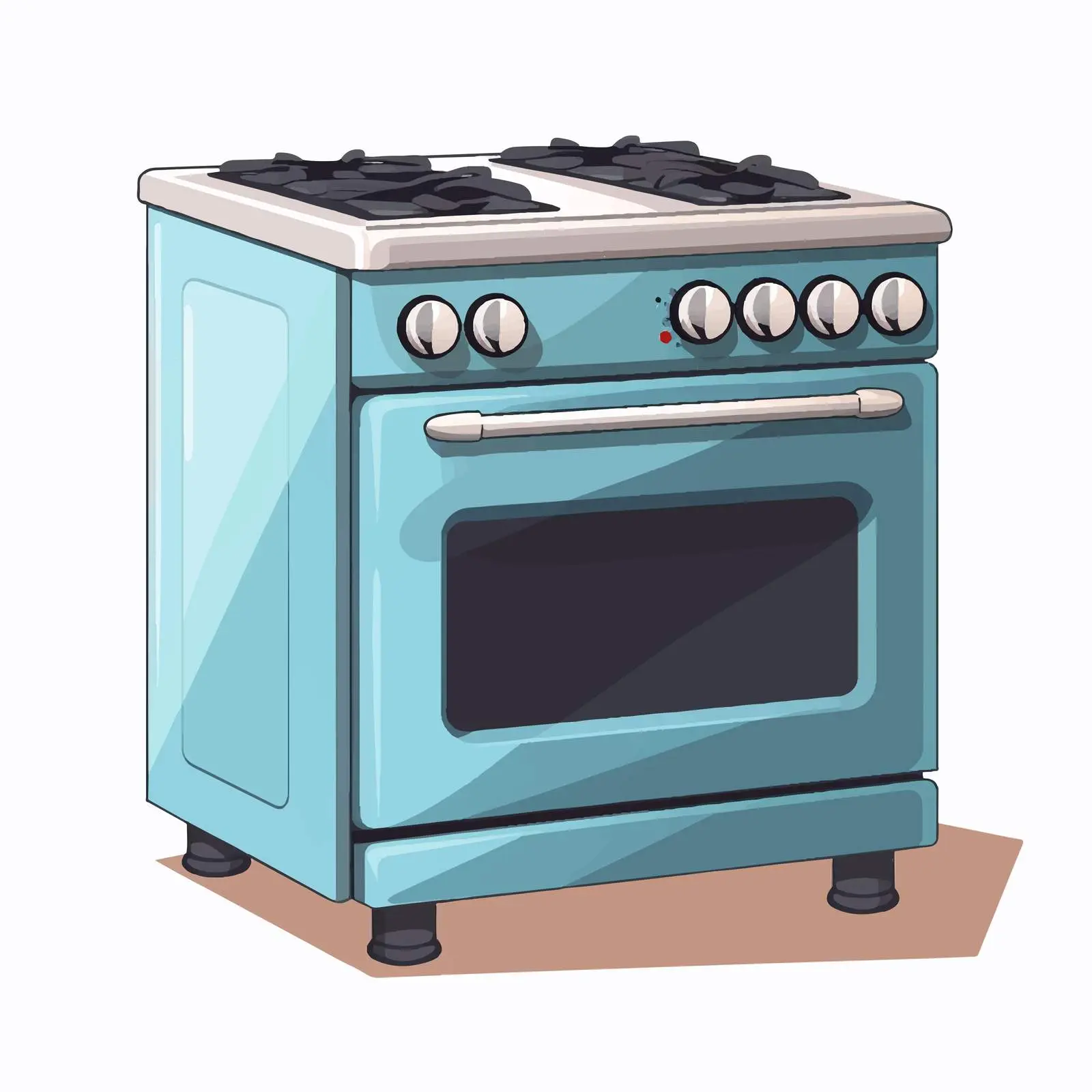 Cartoon Gas Stove Vector Illustration – free burner image from Dotvec