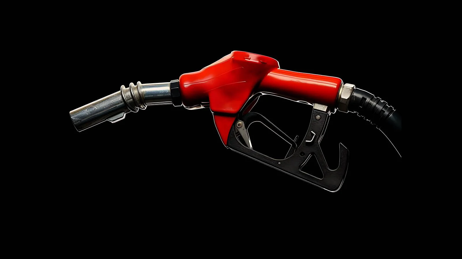 Red Vinyl Covered Gas Pump Nozzle — free download from Dotvec