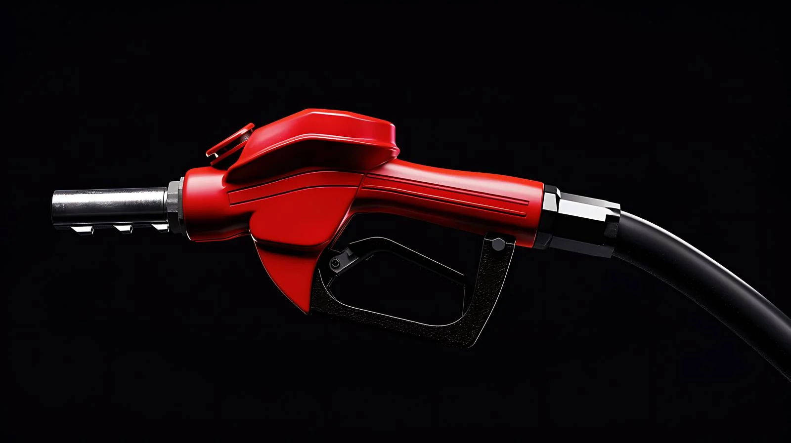 Ergonomic Gas Pump Nozzle with Red Handle — free download from Dotvec