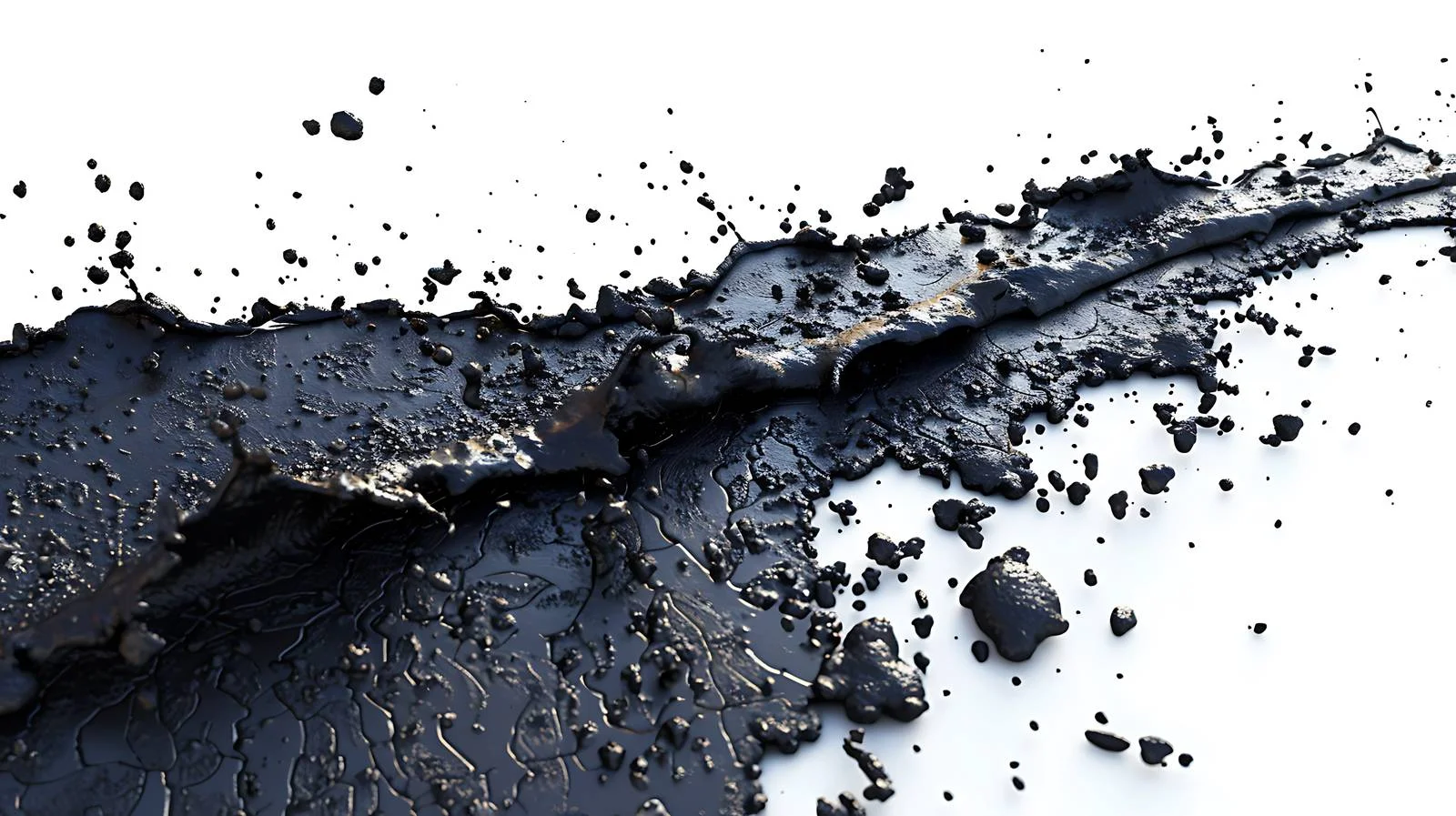 Petrol residues on pavement after spillage — free download from Dotvec