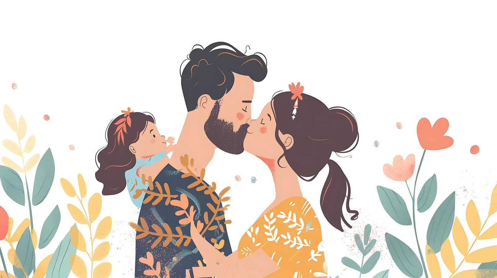 Loving Family Garden Affection Photo — free download from Dotvec