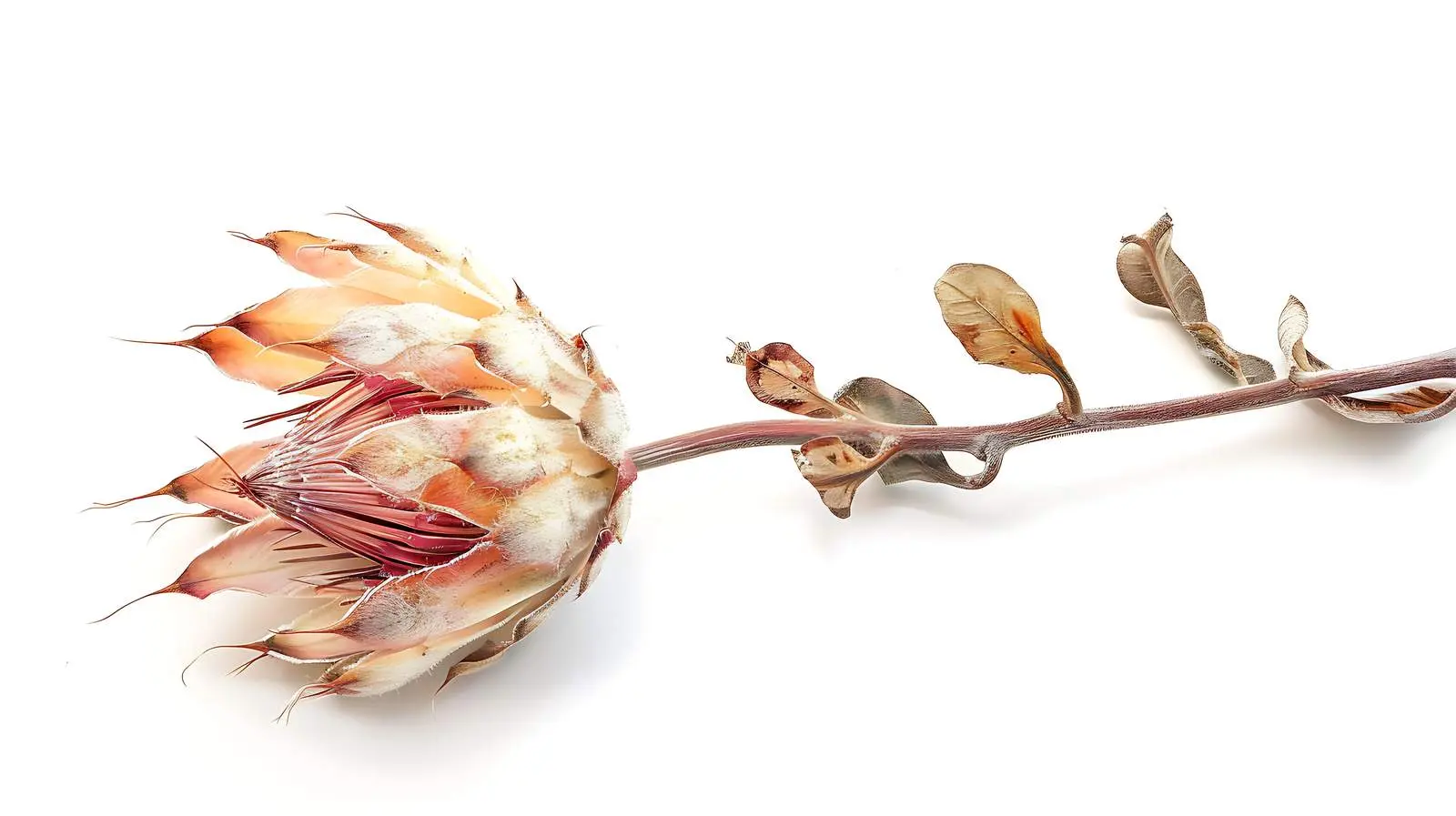 Elegant Dried Protea Flower Bohemian Aesthetic — free download from Dotvec