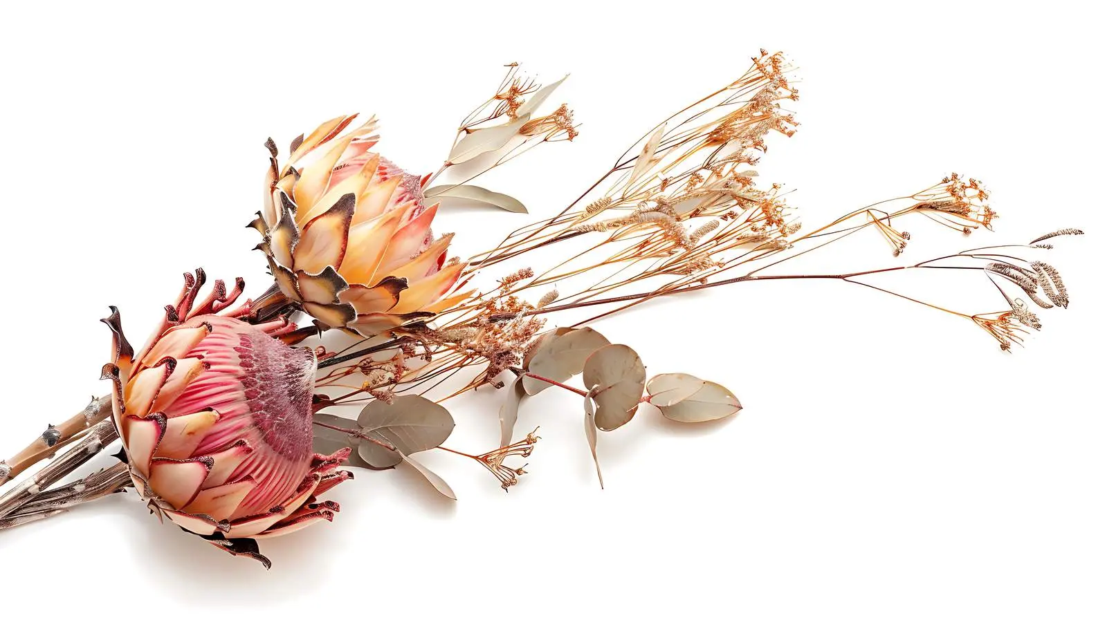 Elegant Dried Protea Flower in Bohemian Style — free download from Dotvec