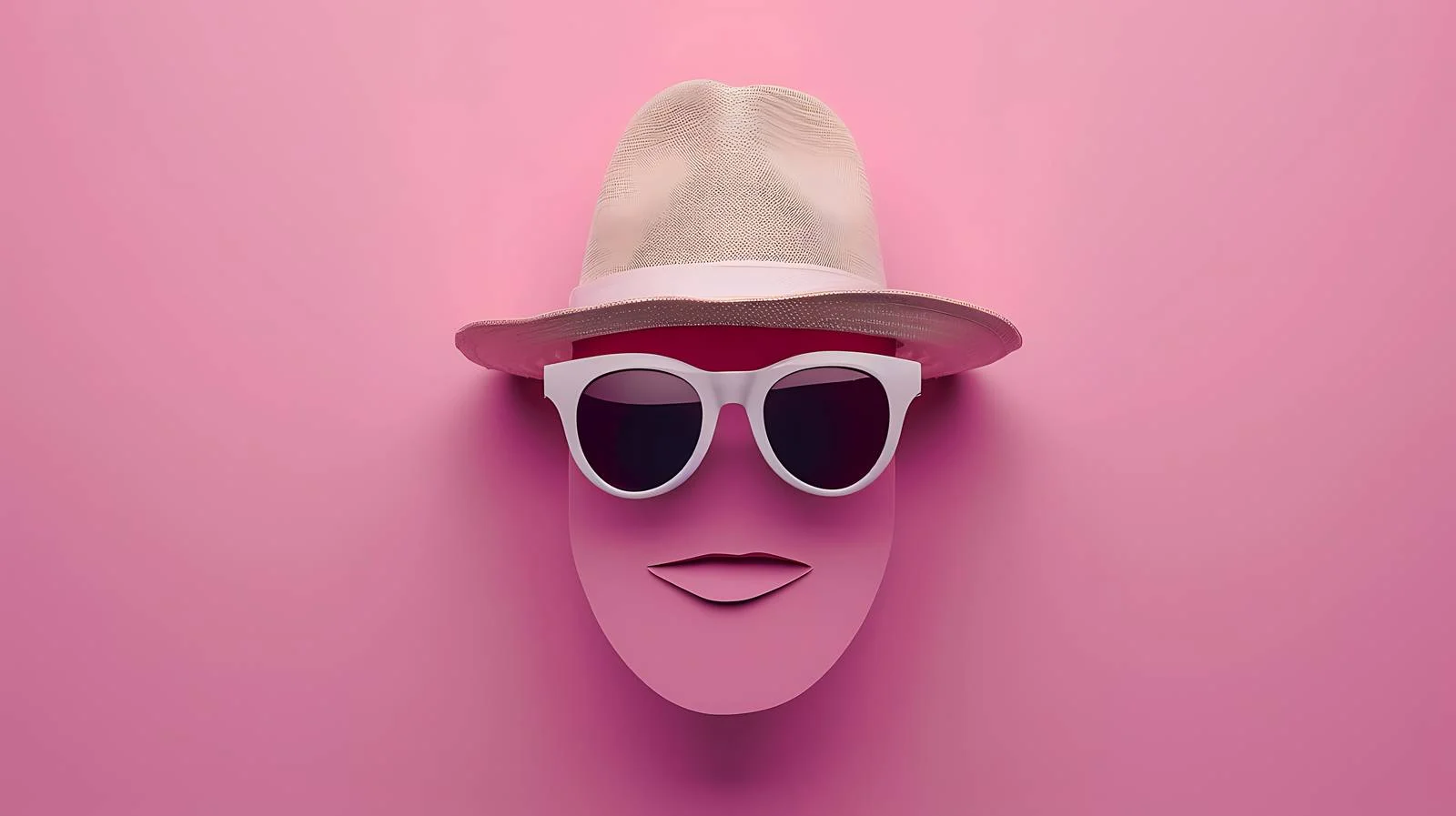 Elegant Cardboard Hat and White Sunglasses — free download from Dotvec