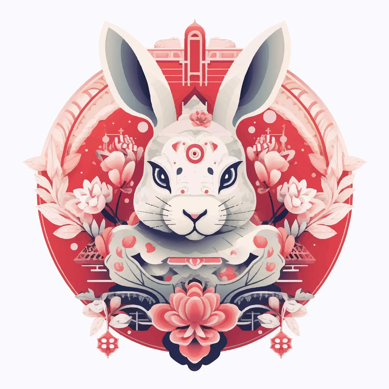 Geometric Lunar New Year Postcard 2023 – free chinese zodiac image from Dotvec