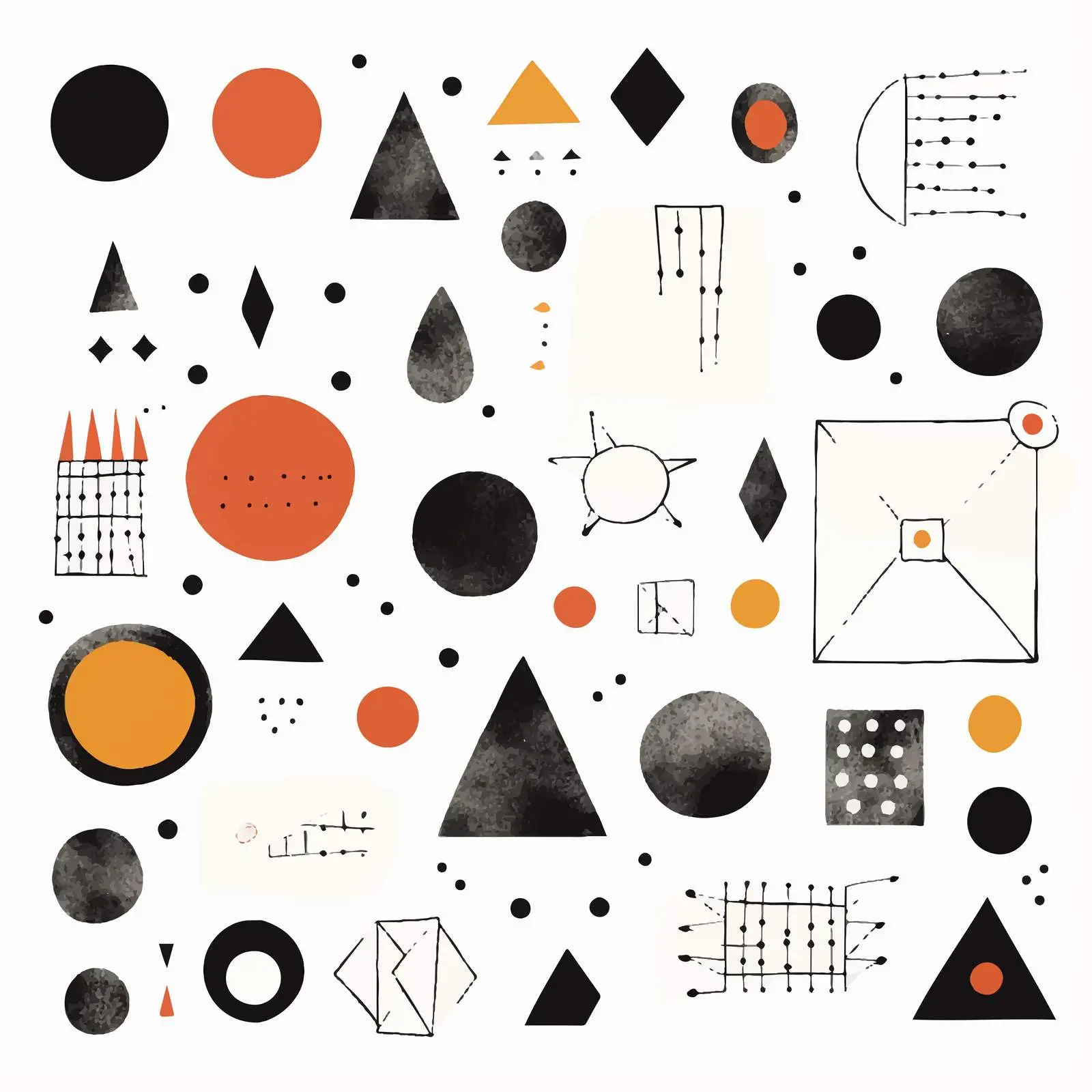 Geometric Shapes Set: Modern Geometry Figures — free download from Dotvec