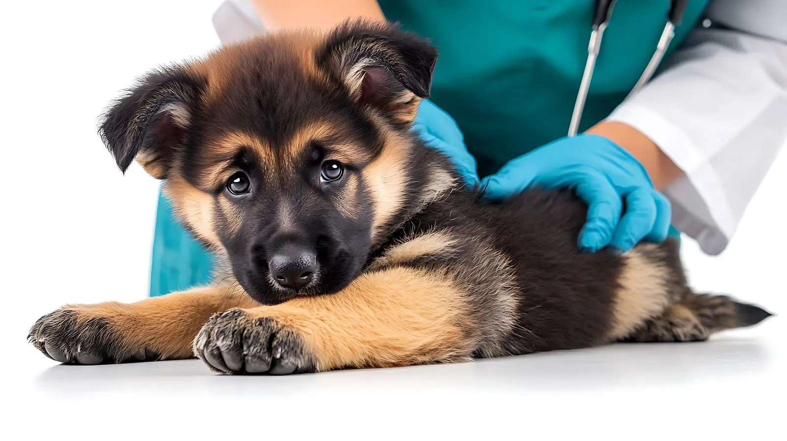 Veterinary Checkup for German Shepherd Puppy — free download from Dotvec