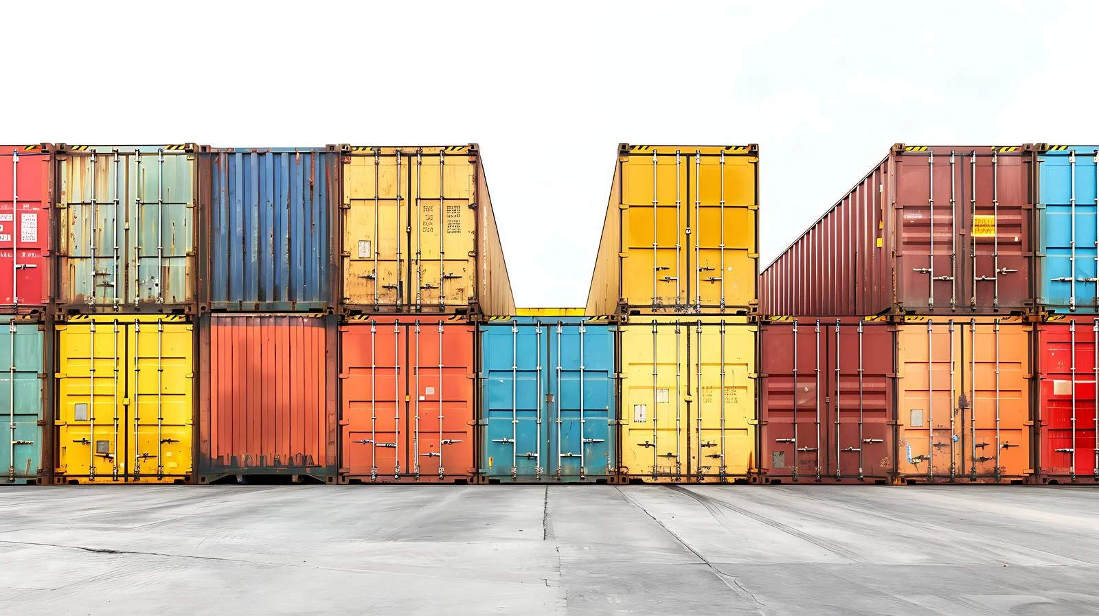 Stuttgart Cargo Containers Terminal Urban Scene — free download from Dotvec