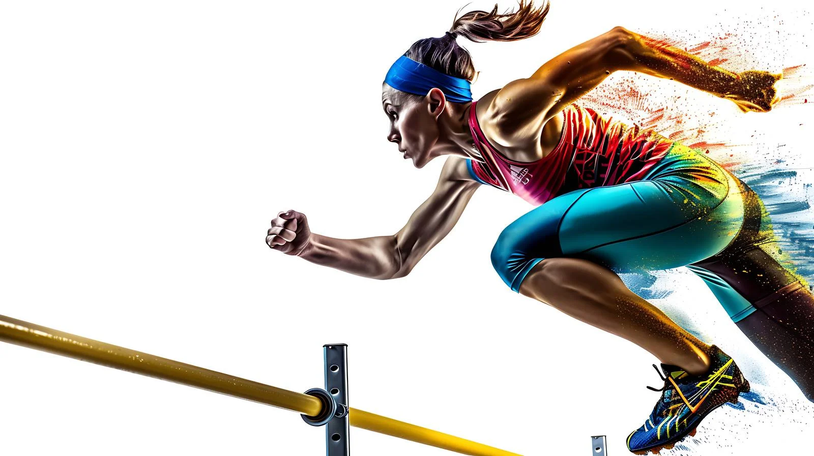 Female Hurdler in Winterbach, Germany — free download from Dotvec