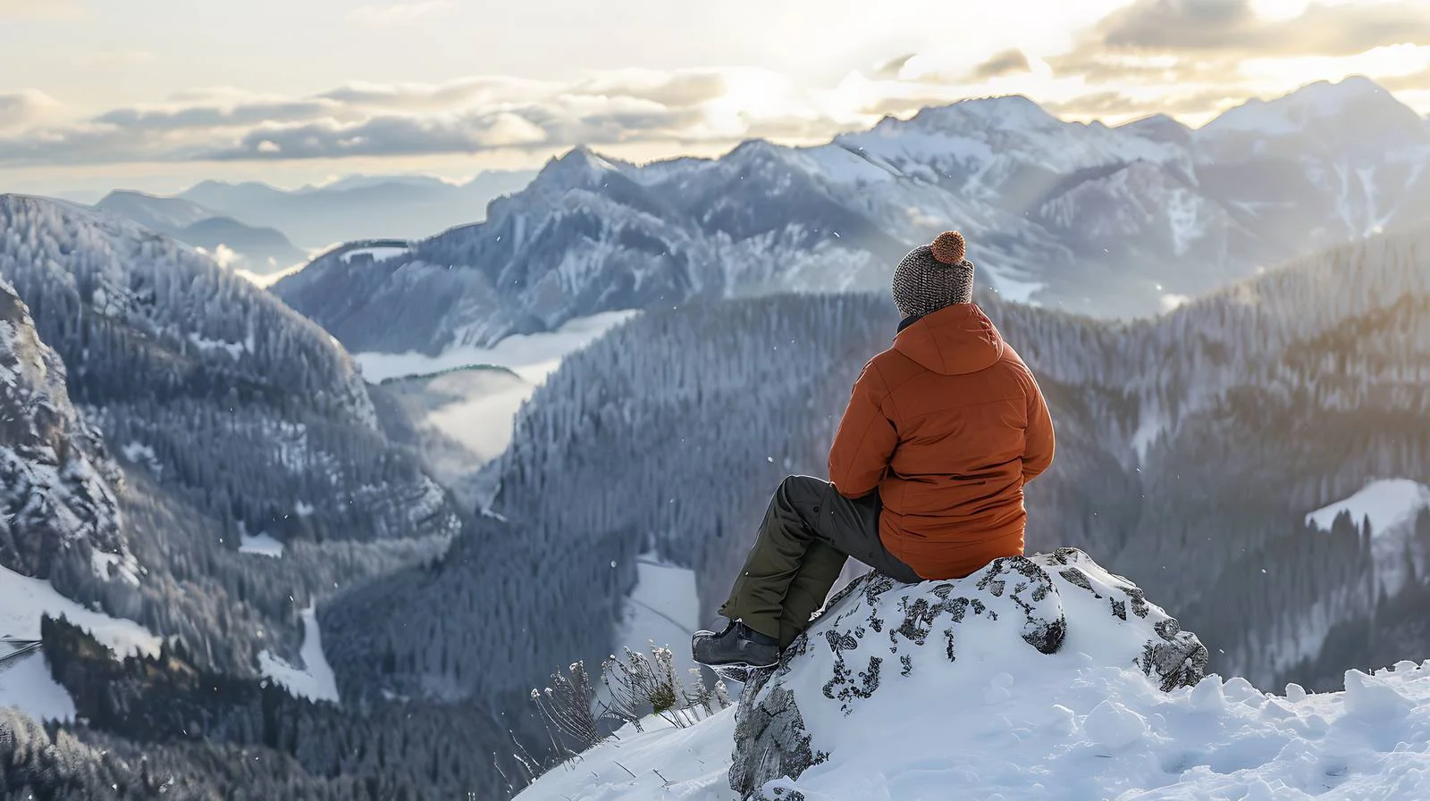 Winterman at Bavarian Brauneck Summit — free download from Dotvec