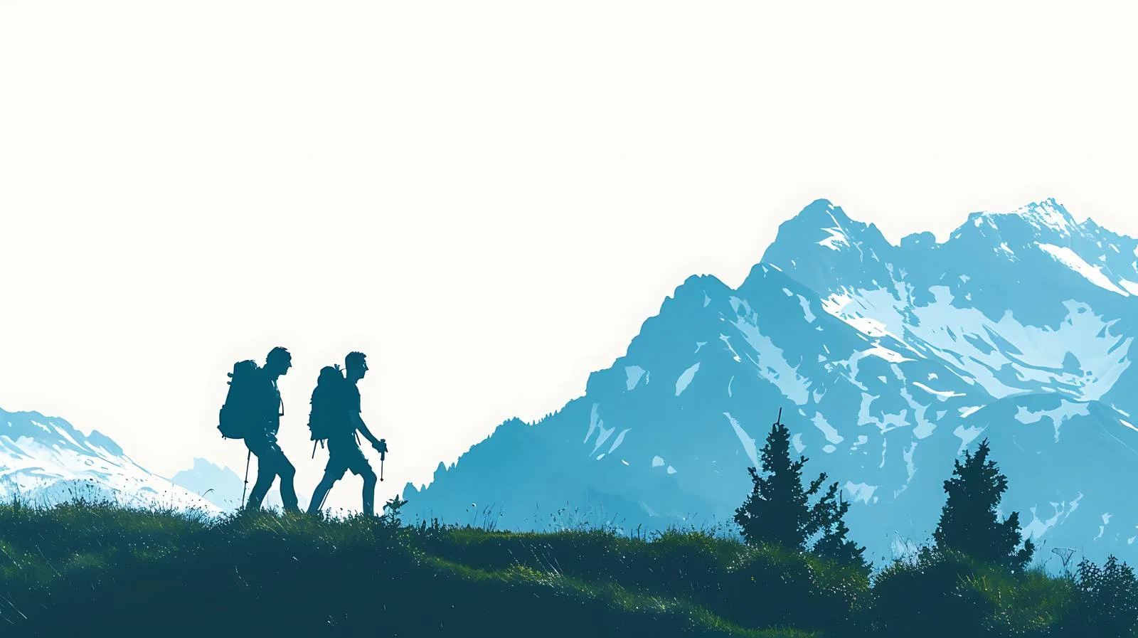 Hikers in Bavarian Alps — free download from Dotvec