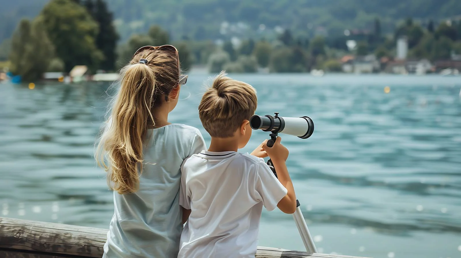 Scenic Family Moment by Lake Constance — free download from Dotvec