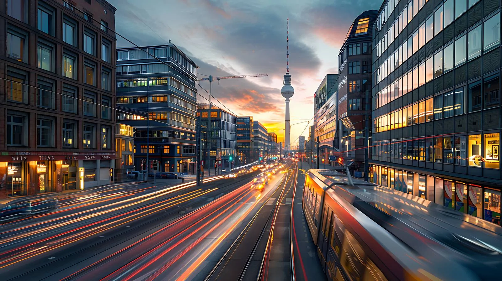 Panoramic View of Heinrich-Hertz-Tower in Hamburg — free download from Dotvec