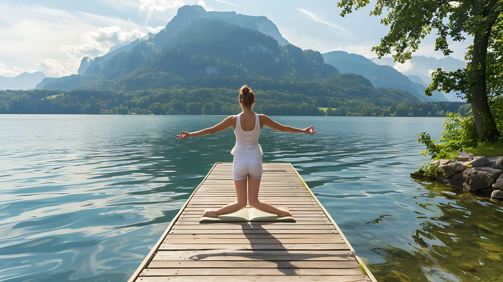 Mittenwald Woman Yoga Practice — free download from Dotvec