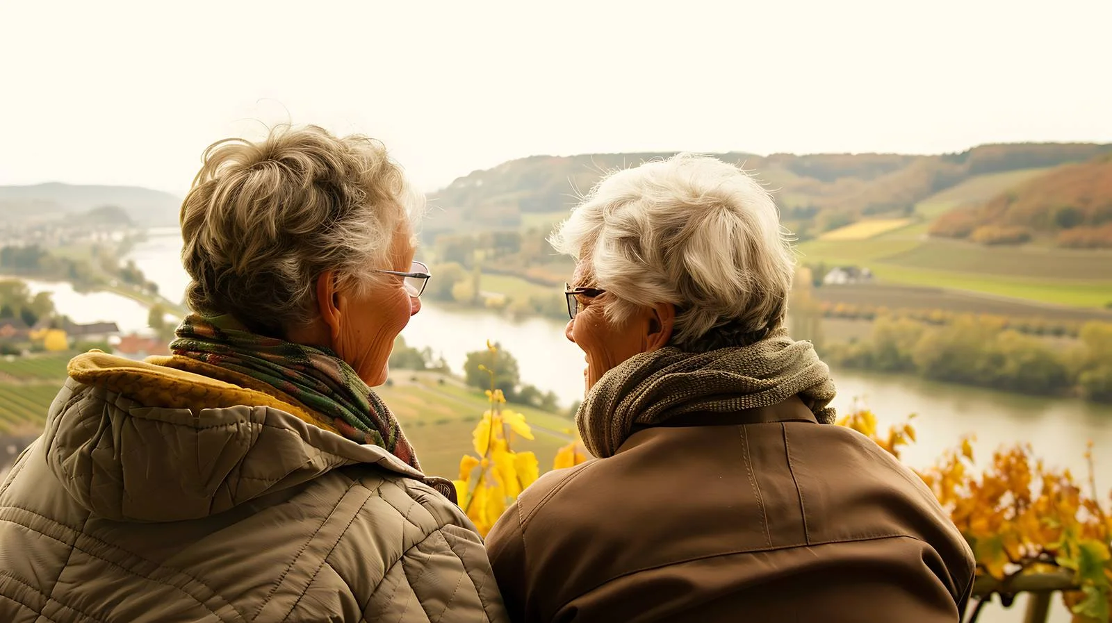 Senior Couple Enjoying Rheingau View — free download from Dotvec