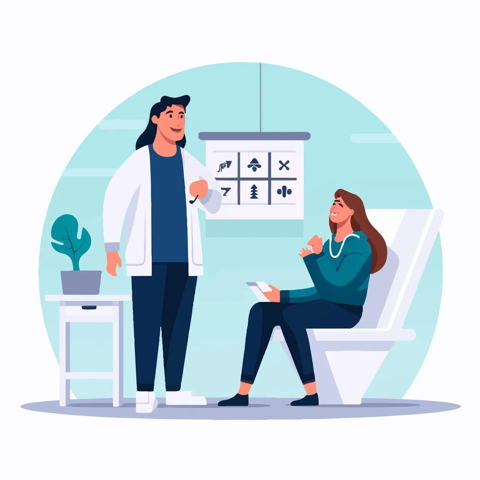 Doctor and Patient Consultation Design — free download from Dotvec