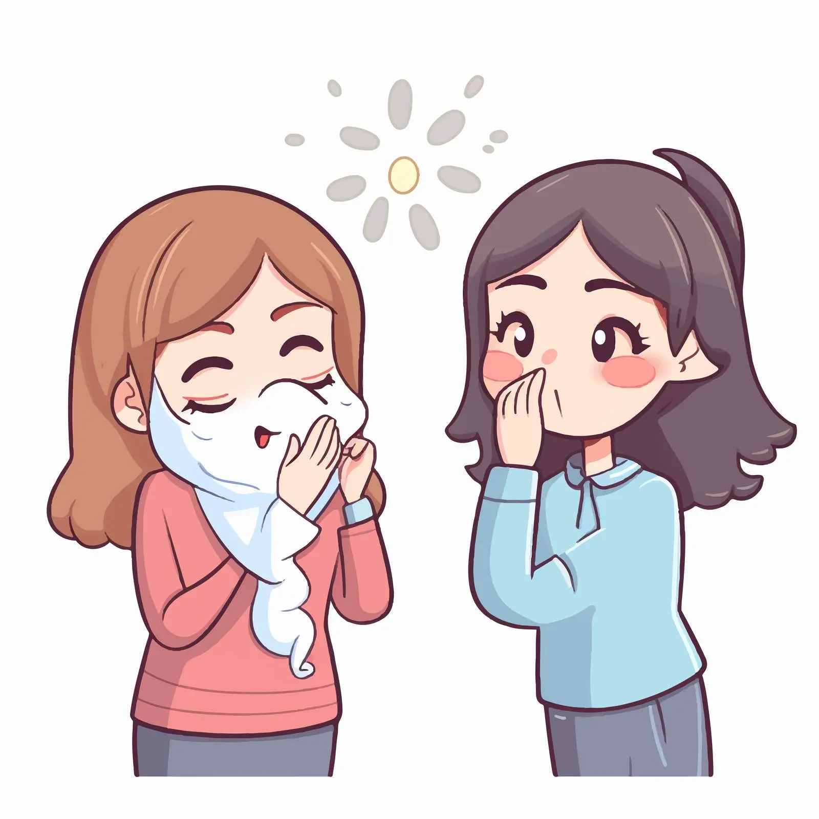 Cartoon Girl Encouraging Vaccination Awareness — free download from Dotvec