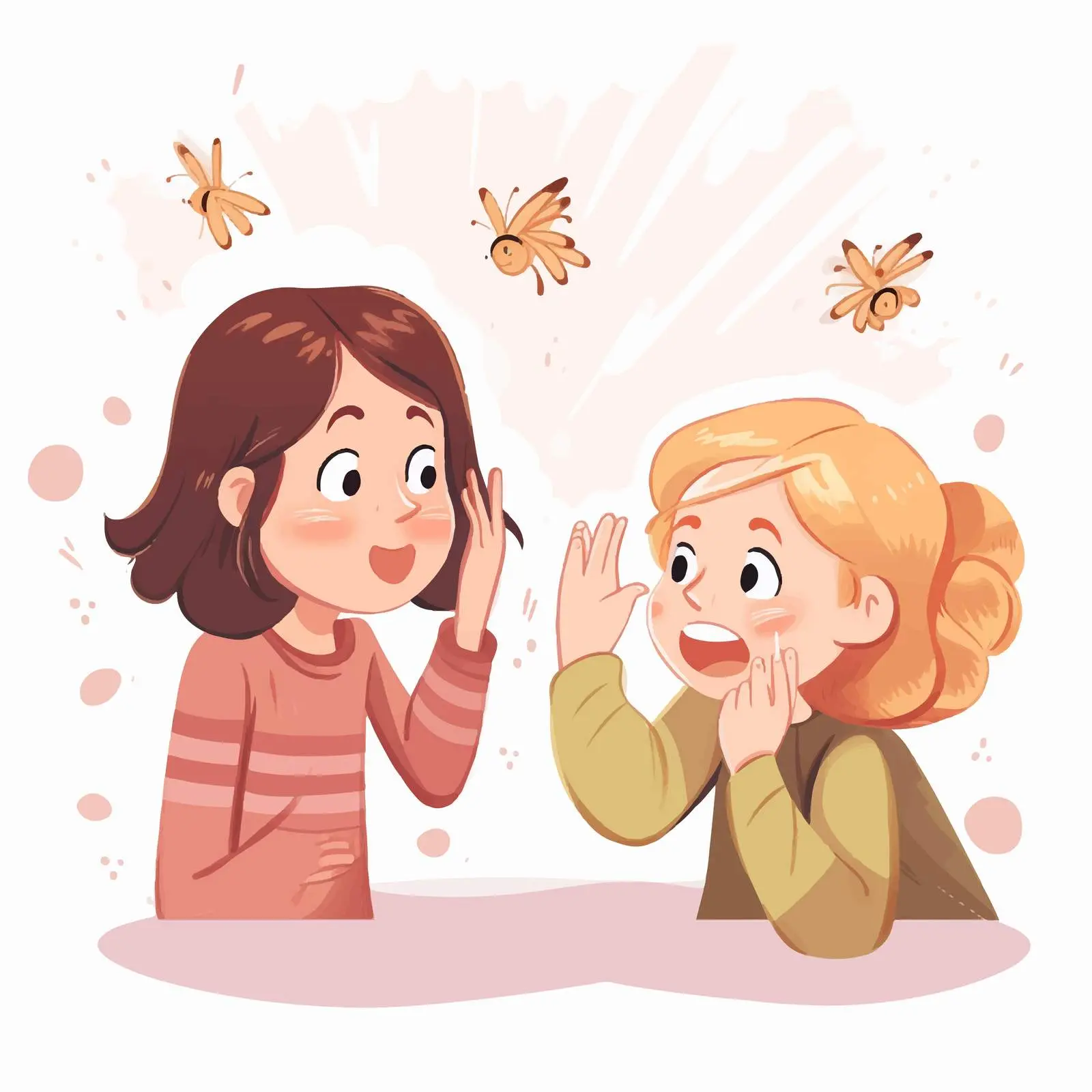 Get Vaccinated Cartoon Style with Girl — free download from Dotvec