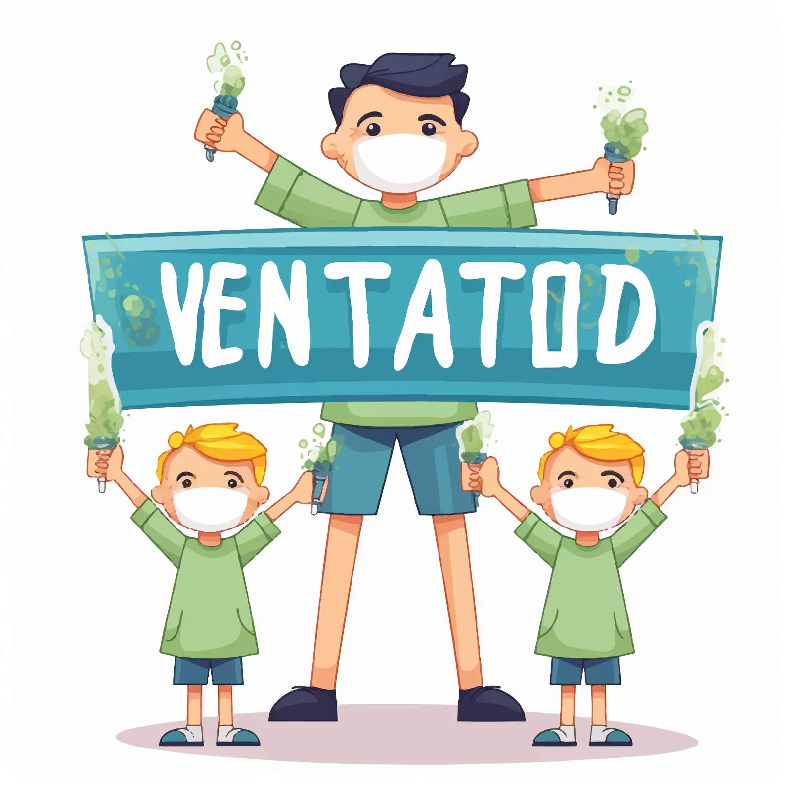 Cartoon Style Get Vaccinated Illustration — free download from Dotvec