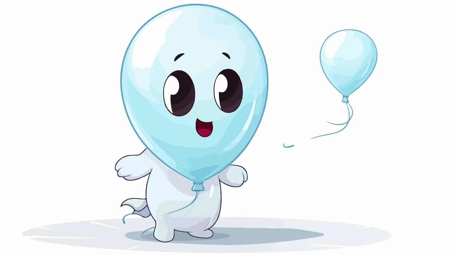 Ghost with Thought Bubble Cartoon Illustration — free download from Dotvec