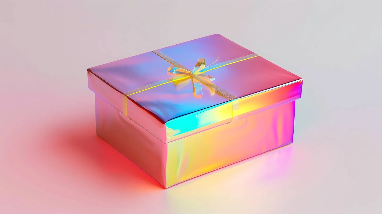 Vibrant Holographic Gift Box — free download from Dotvec