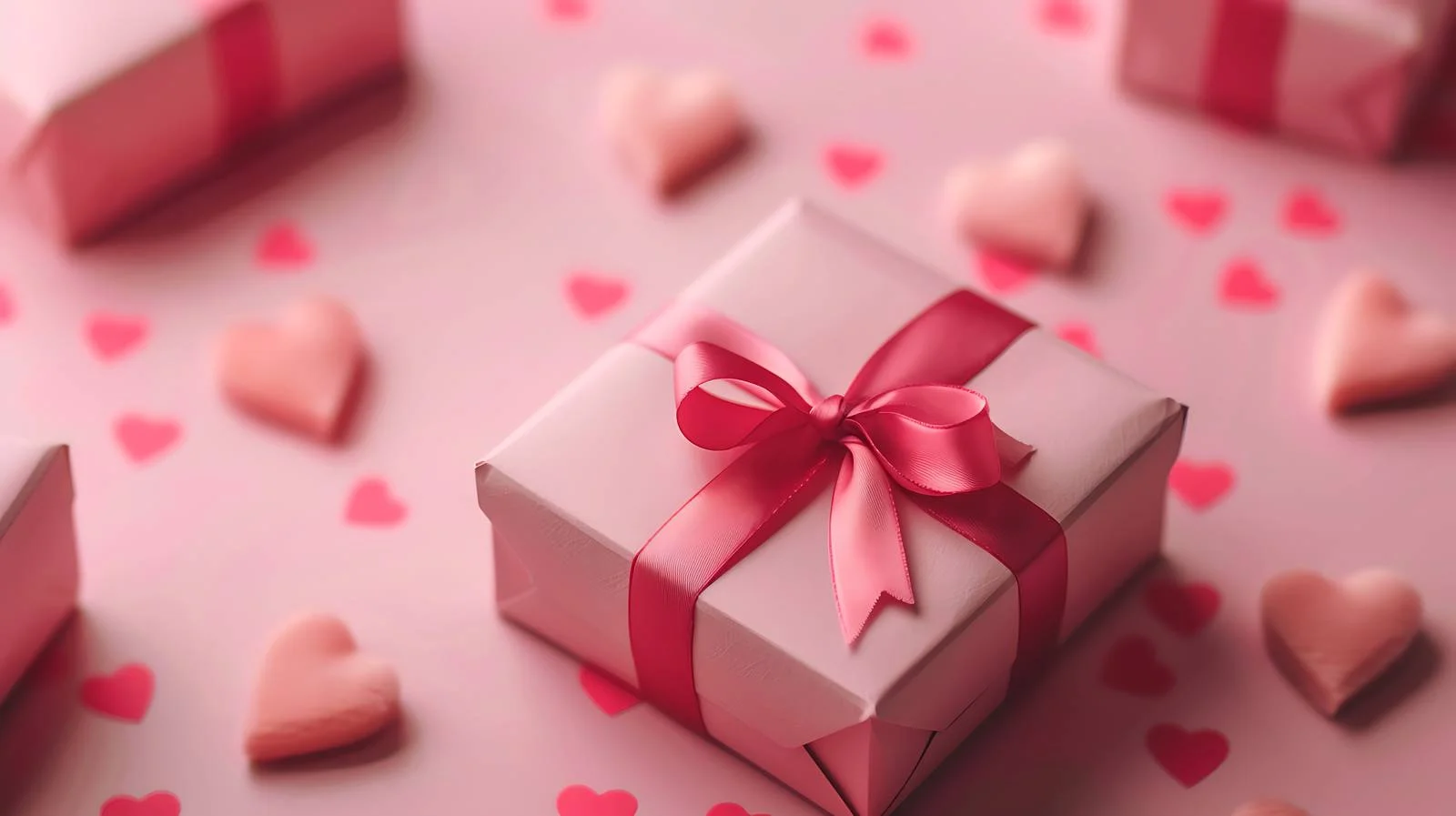 Heartfelt Gift Box on Pink Background — free download from Dotvec