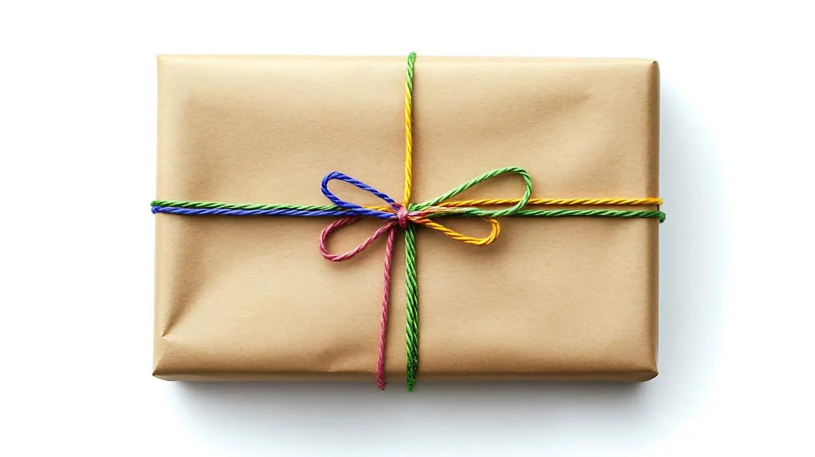 Elegant Gift Box Wrapped in Brown — free download from Dotvec