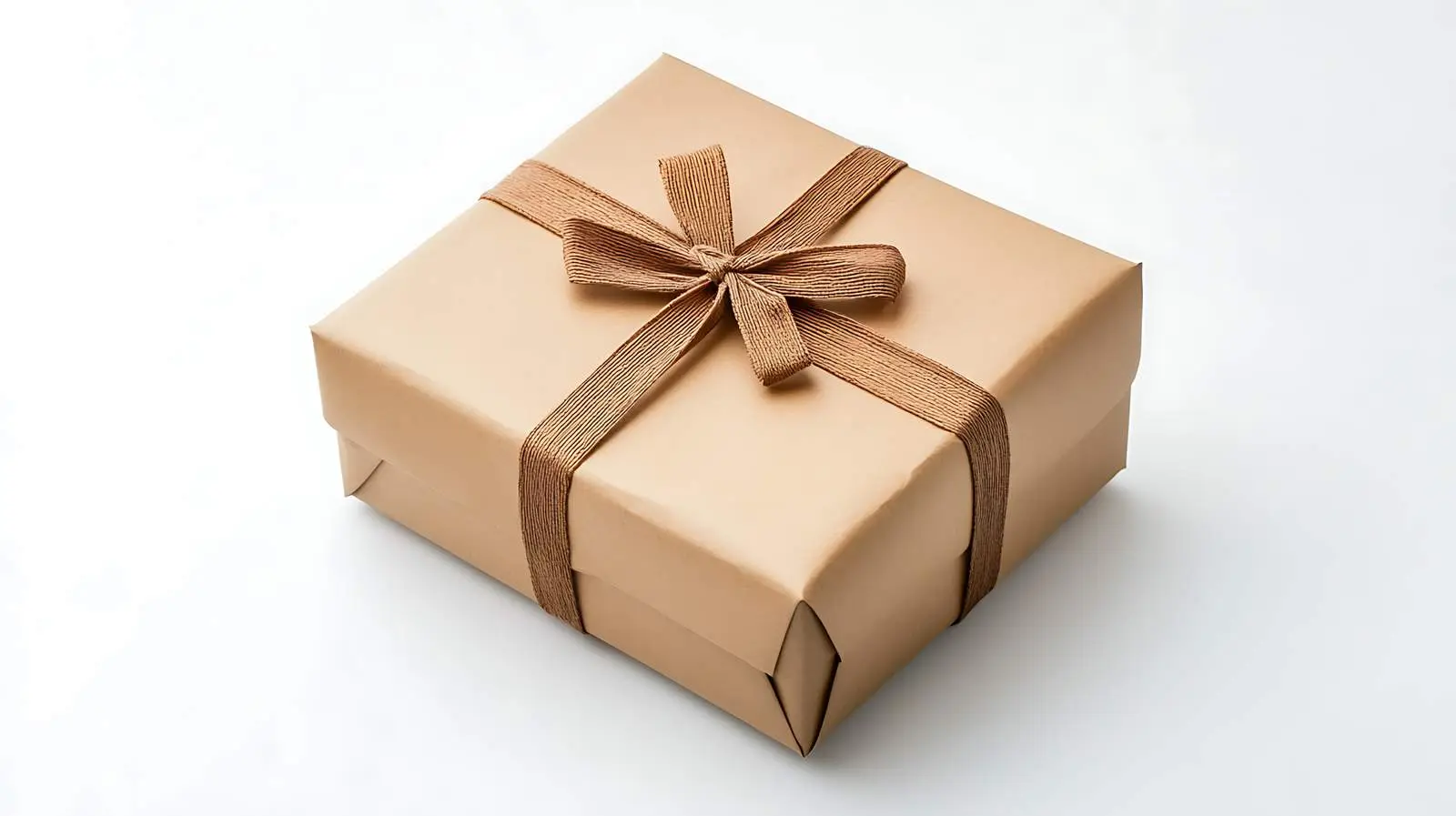 Craft Paper Gift Box Wrapping Concept — free download from Dotvec