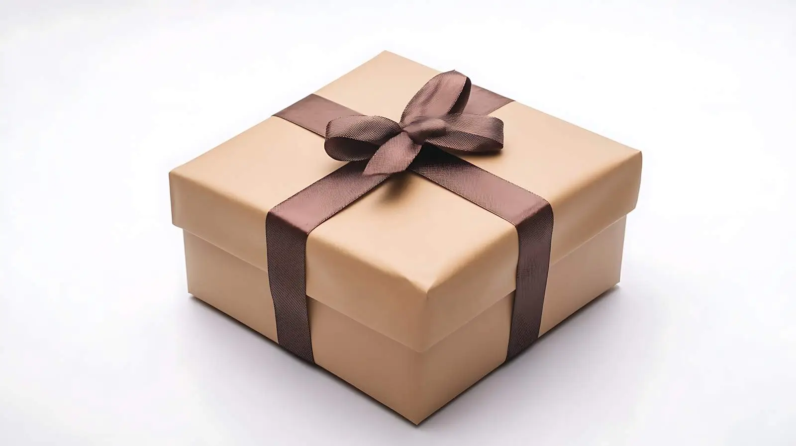 Craft Paper Gift Box Wrapping Concept — free download from Dotvec