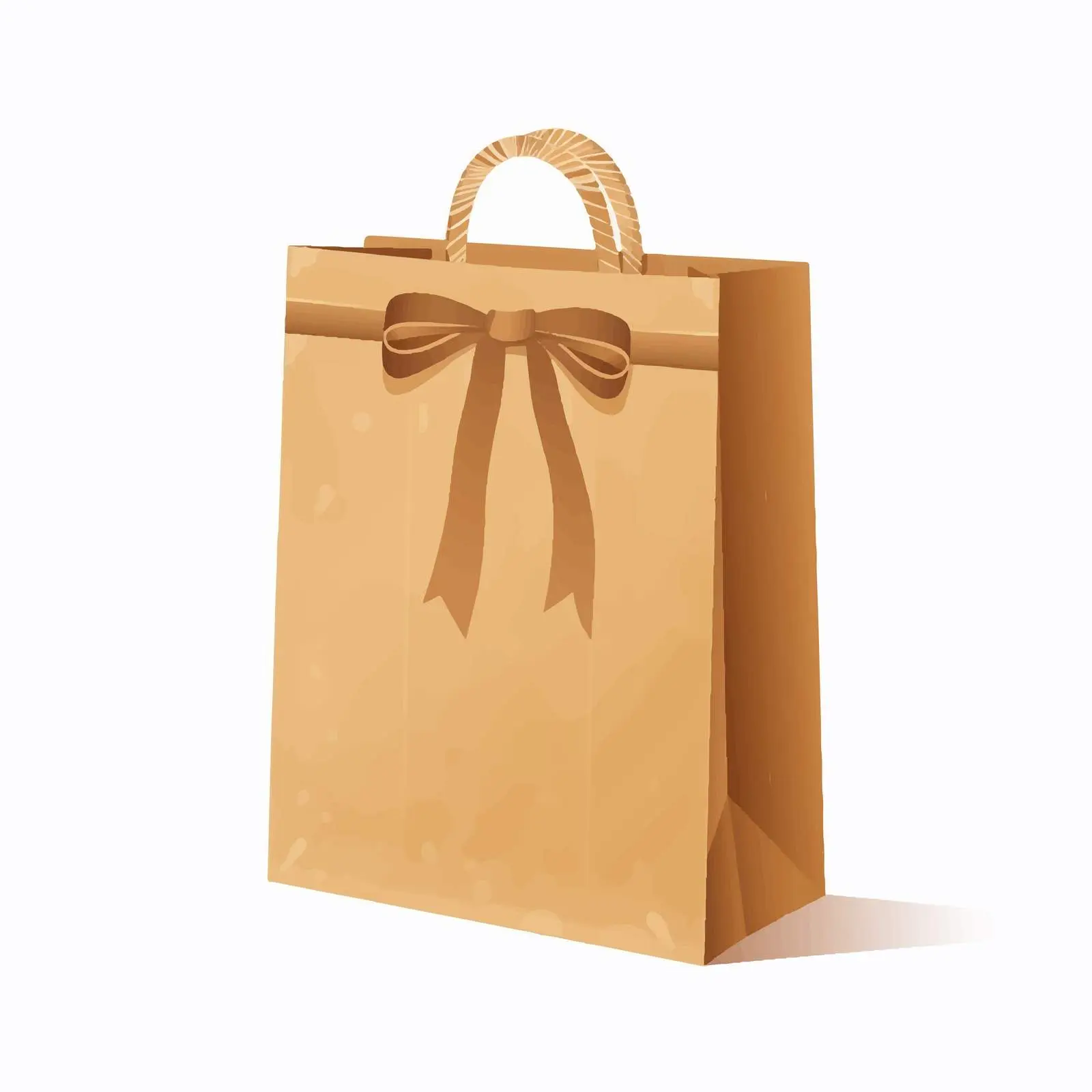 Kraft Paper Bag Holiday Gift Package — free download from Dotvec