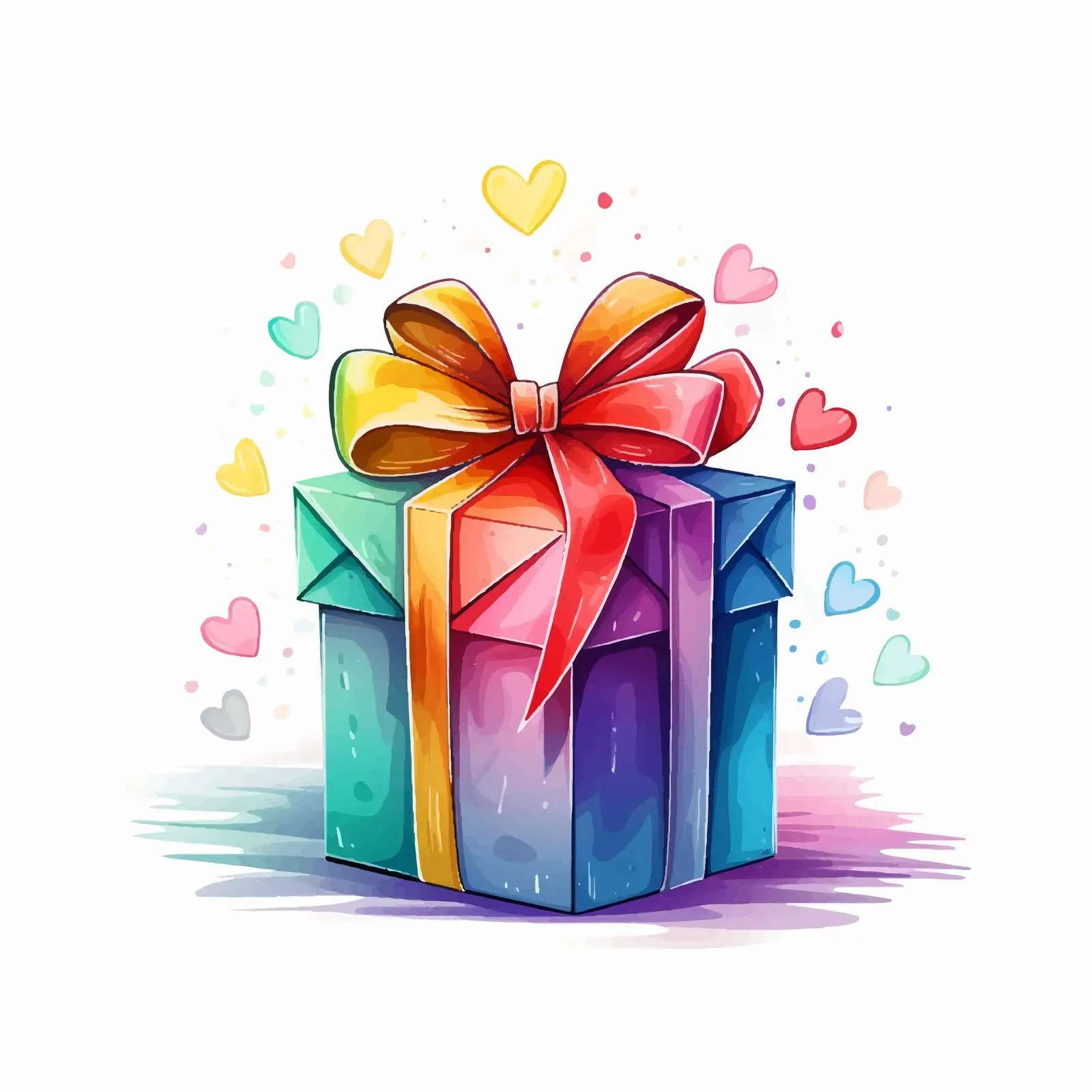 Minimalist Rainbow Gifts for LGBT Happy New Year – free spectrum image from Dotvec