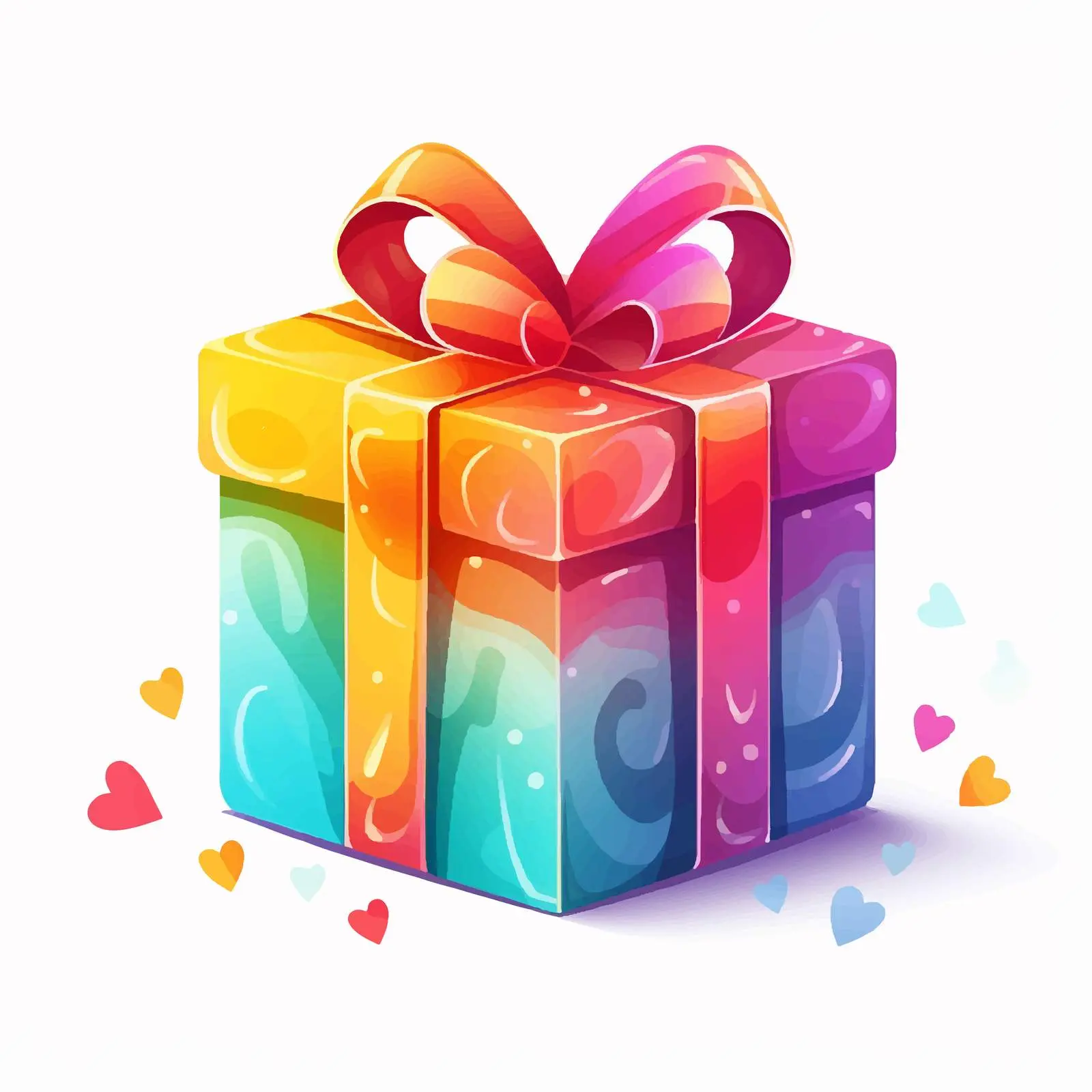 Rainbow Colors Minimalist LGBT Happy New Year – free social issues image from Dotvec