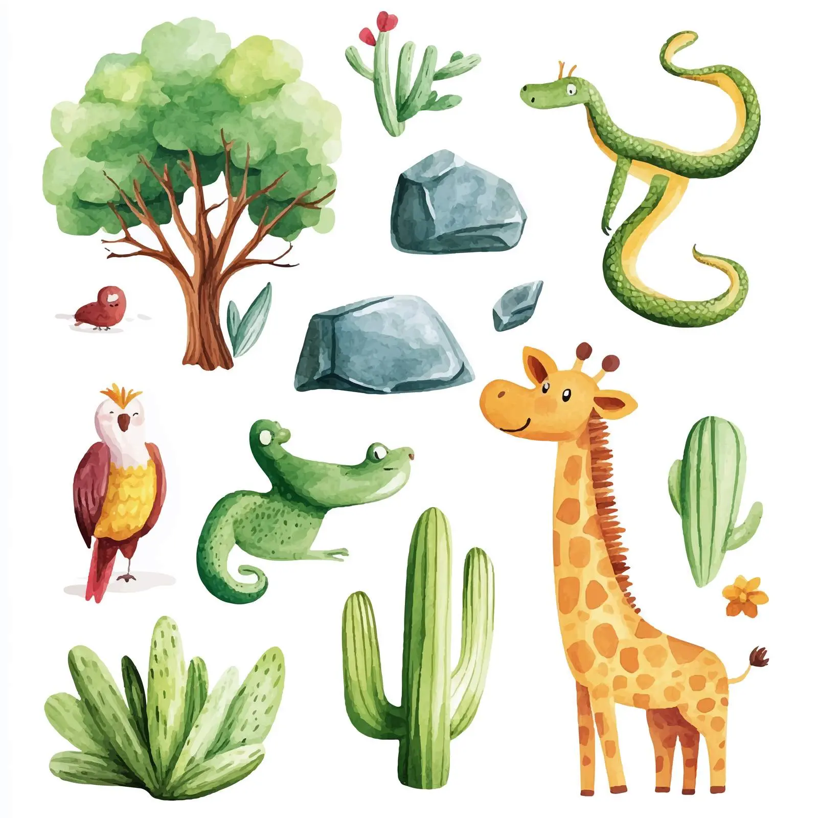 Wildlife and Nature Vector Illustration — free download from Dotvec