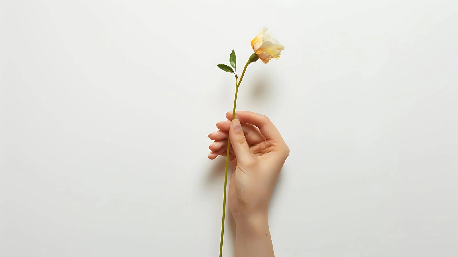 Girl With Doll Holding Flower — free download from Dotvec