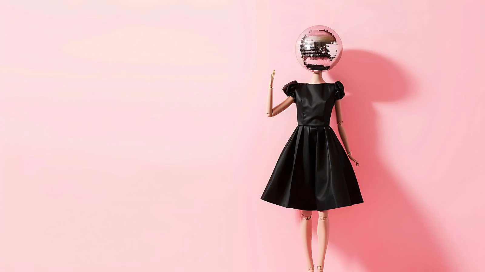 Disco Doll Pin Black Dress Image — free download from Dotvec