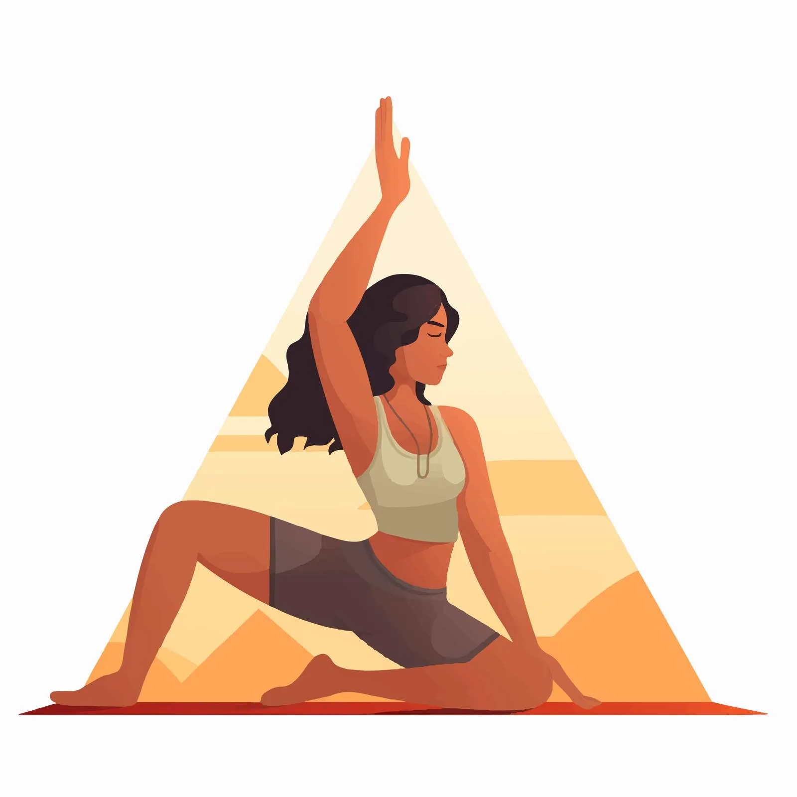 Woman Practicing Pyramid Pose Yoga Posture – free opening image from Dotvec