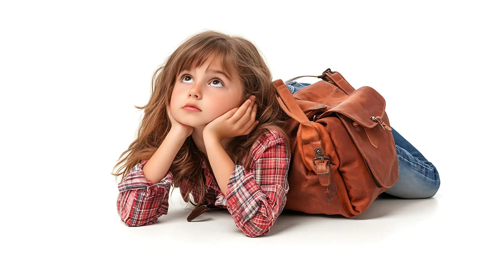 Girl Lying on the Floor with Handbag — free download from Dotvec