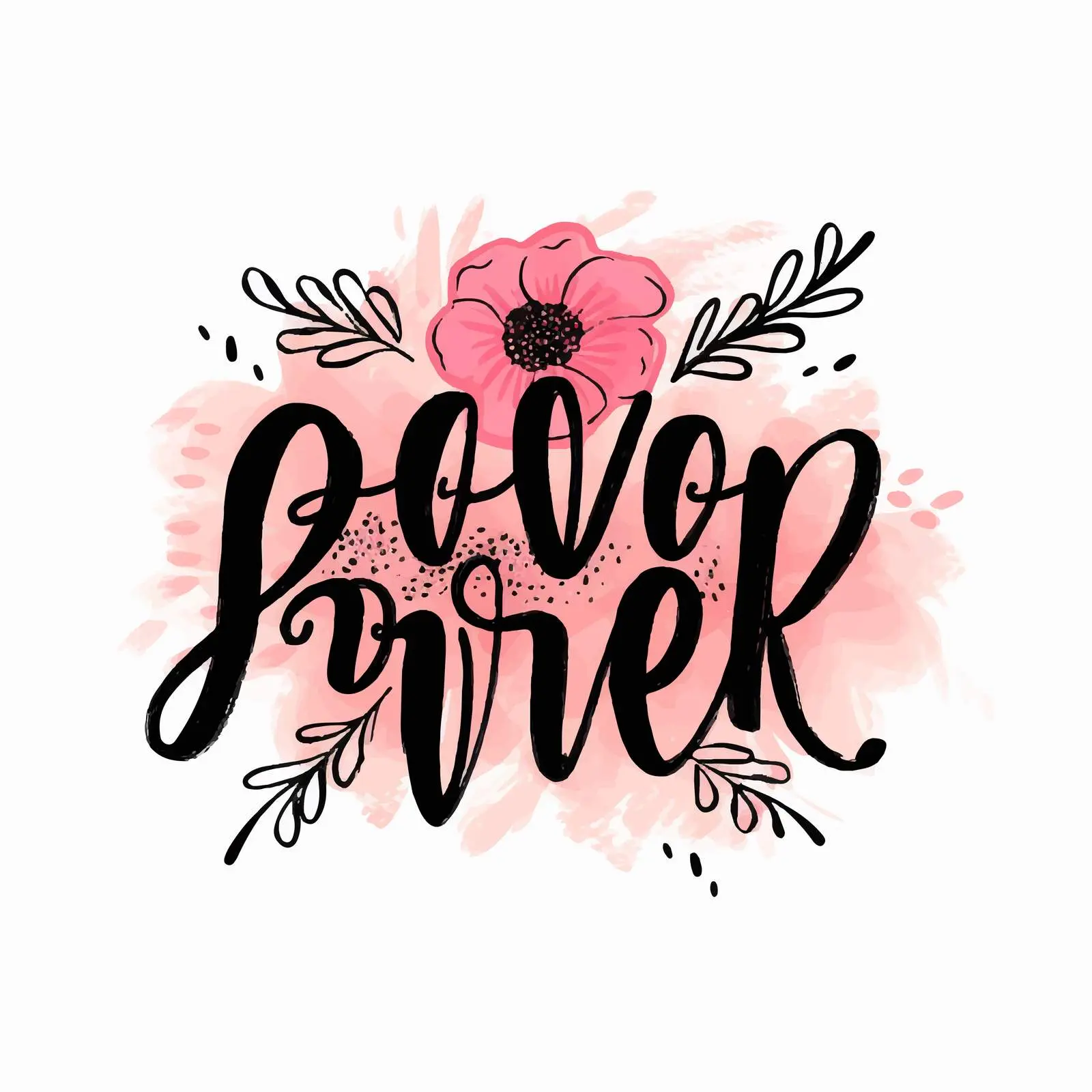 Girl Power Handwritten Grungy Lettering Vector – free feminism image from Dotvec