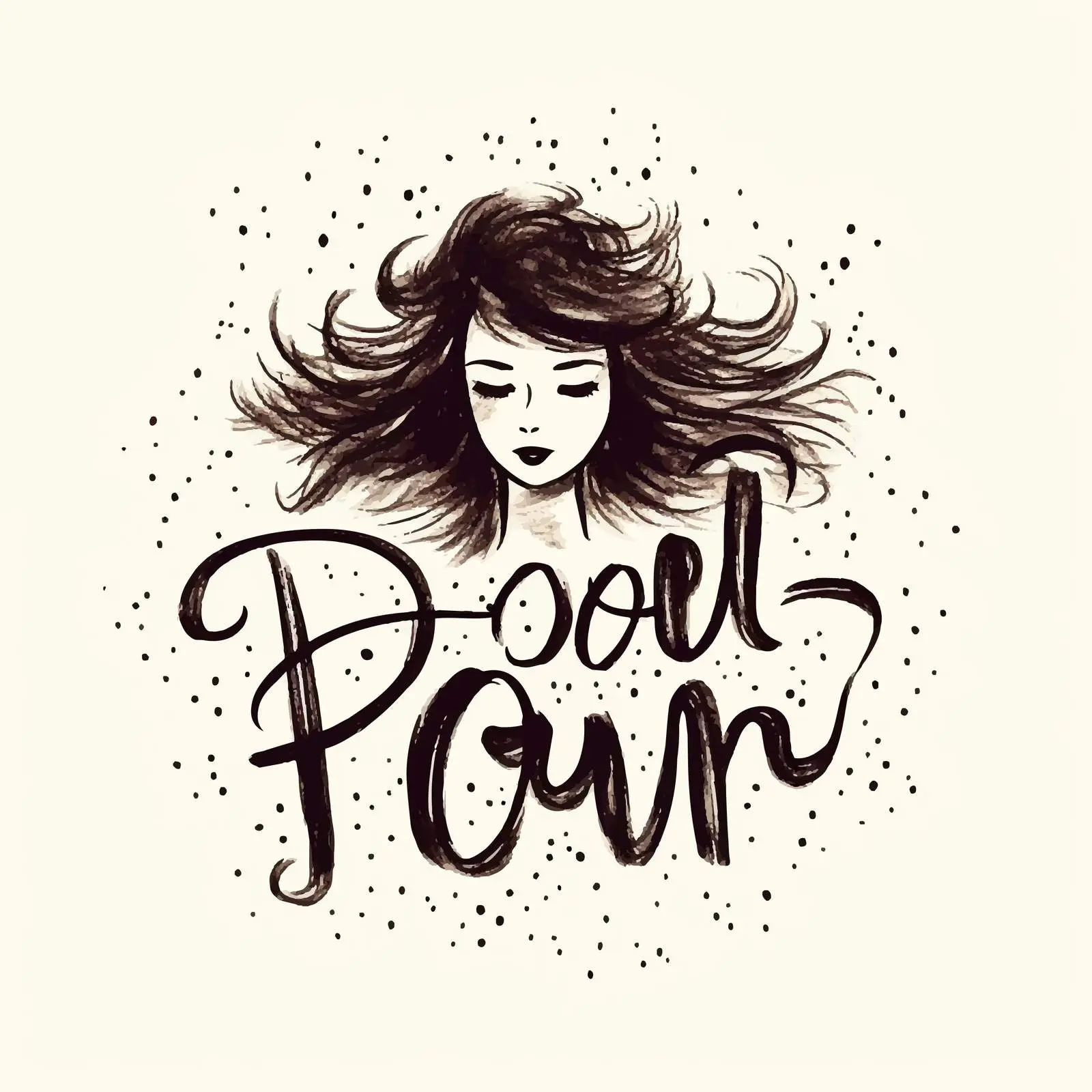 Handwritten Girl Power Inscription in Grungy Style – free feminism image from Dotvec