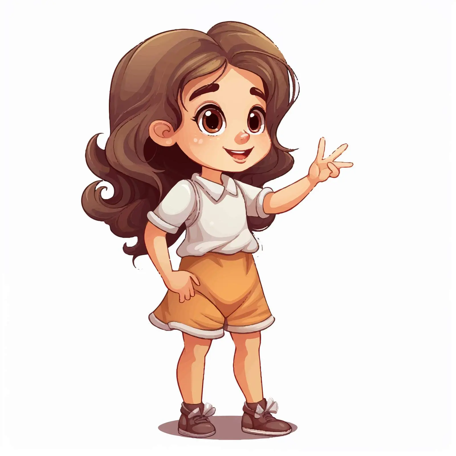 Girl Showing Her Teeth Cartoon Illustration — free download from Dotvec