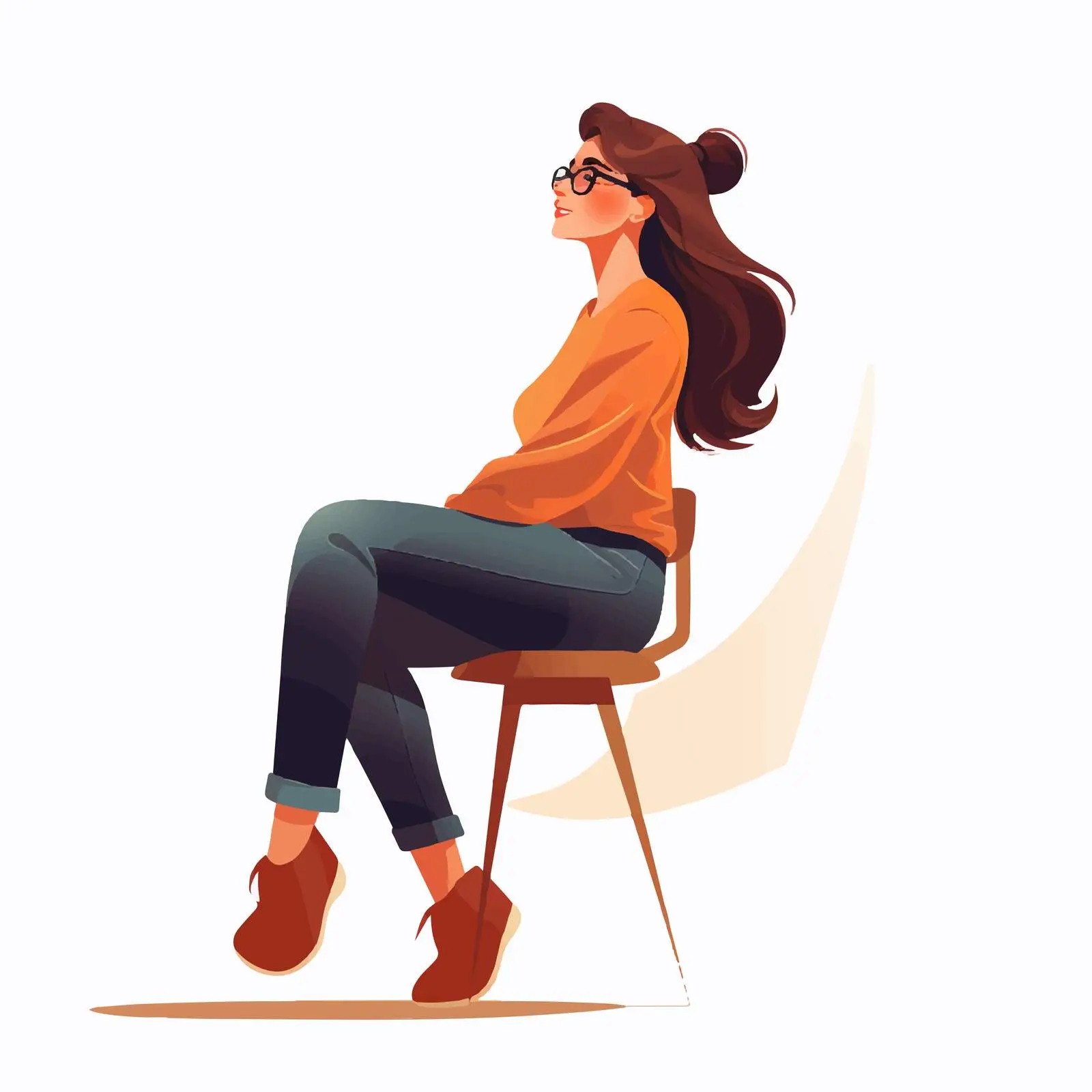 Young Woman Relaxing on Chair by the Sea — free download from Dotvec